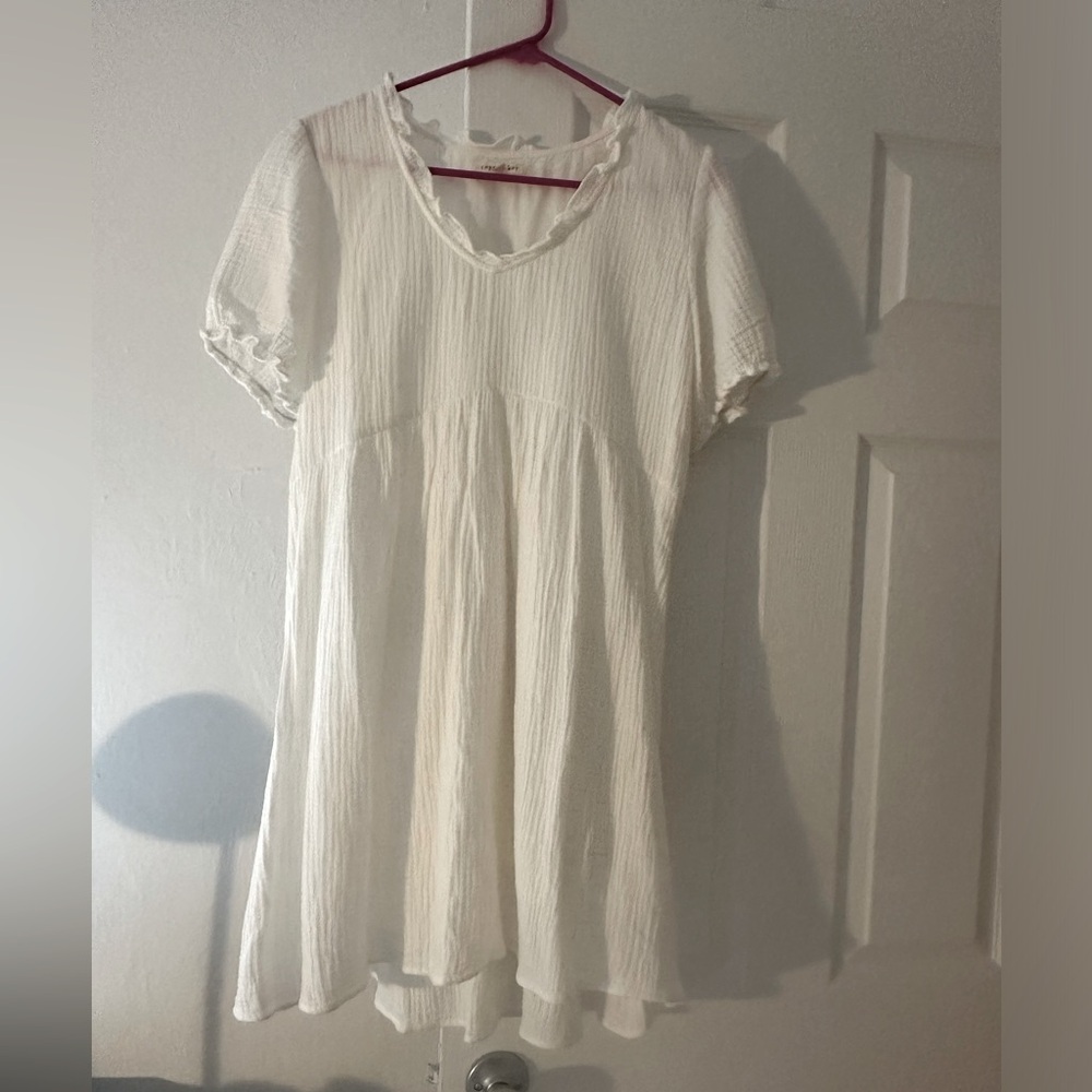 White summer dress XL.